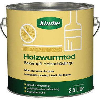 Holzschutzmittel Holzwurmtod farblos 2,5l Dose KLUTHE 031060330000-0204