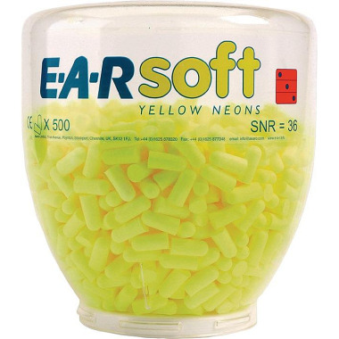 Gehörschutzstöpsel E-A-RSoft™ Yellow Neons Refill EN 352-2 SNR 36 dB 500 PA/Dispenser 7000038202