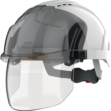 Industriehelm EVO® VISTAshield® weiß/smoke ABS EN 397,EN 50365 JSP AMD170-405-F00