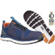 Sicherheitsschuh AER55 IMPULSE BLUE LOW Gr.45 blau/orange S1P ESD HRO SRA DIN EN20345 647510329000045