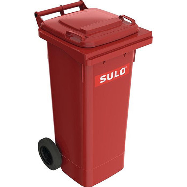 Müllgroßbehälter 80l HDPE rot fahrbar,n.EN 840 SULO 1088439