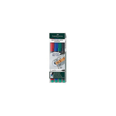 Faber Castell CD DVD-Mark er MULTIMARK 152304 0,4mm 4 St./Pack. 156043599