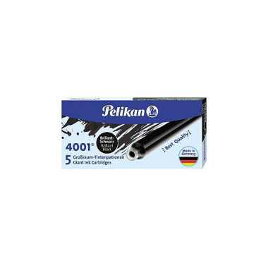 Pelikan Tintenpatrone 400 1 GTP/5 310615 brillantsc hwarz 5 St./Pack. 311000690