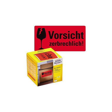 Avery Zweckform Warnetike tt 7211 Vorsicht zerbrech lich 200 St./Pack. 129256730