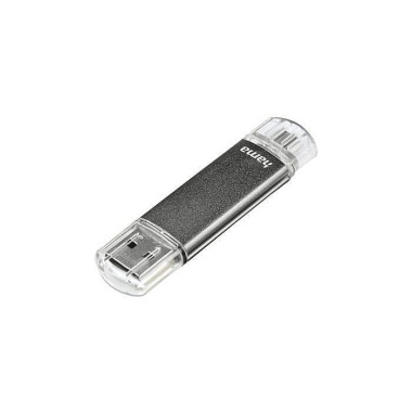 Hama USB-Stick FlashPen L aeta Twin 00123925 32GB 1 0MB/s USB 2.0 grau 183287200