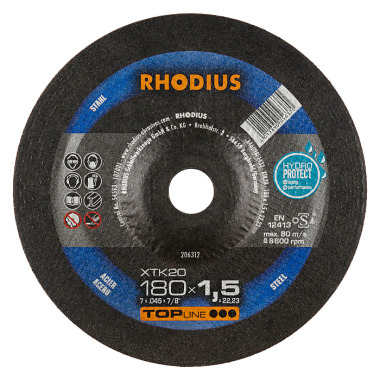 Rhodius Extradünne Trennscheibe XTK20 TOPline, 230 x 1,9 x 22,23mm 206313