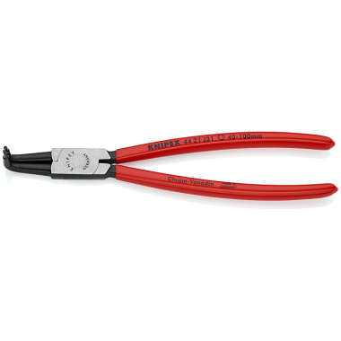 Knipex Pince pour circlips noire atramentisée 215mm 44 21 J31