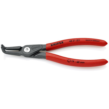 Knipex Pince de précision pour circlips grise atramentisée 165mm 48 21 J21