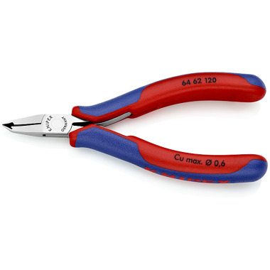 Knipex Pince coupante de devant pour l'électronique avec gaines bi-matière 120mm 64 62 120