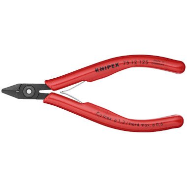 Knipex Pince coupante de côté pour l'électronique brunie 125mm 75 12 125