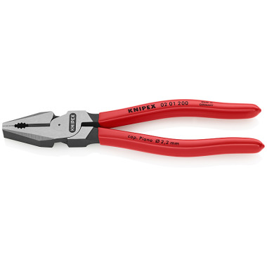 Knipex Pince universelle à forte démultiplication noire atramentisée 200mm 02 01 200