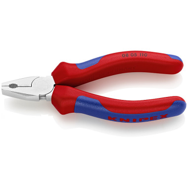 Knipex Pince universelle miniature chromée avec gaines bi-matière 110mm 08 05 110