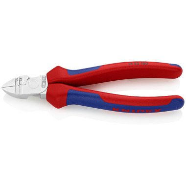 Knipex Pince à dénuder coupante de côté chromée avec gaines bi-matière 160mm 14 25 160