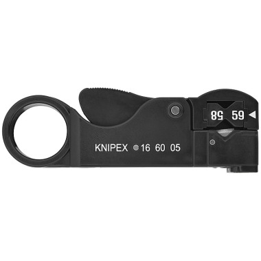 Knipex Outil à dénuder pour câbles coaxiaux 105mm 16 60 05 SB