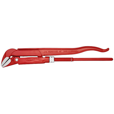 Knipex Clé serre-tubes 45° revêtement poudre, rouge 430mm 83 20 015