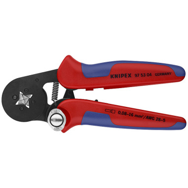 Knipex Pince à sertir auto-ajustable pour embouts de câble brunie 180mm 97 53 04