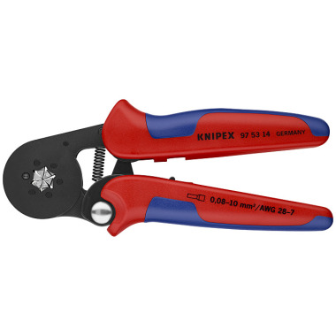 Knipex Pince à sertir auto-ajustable pour embouts de câble brunie 180mm 97 53 14