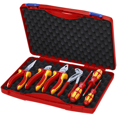 Knipex Coffret à outils 7 outils pour installateurs électriques 00 21 15