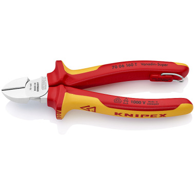 Knipex Seitenschneider mit Befestigungsöse 70 06 160 T BK