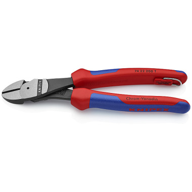 Knipex Kraft-Seitenschneider mit Befestigungsöse 74 22 200 T BK