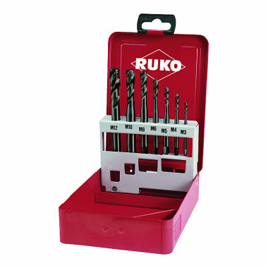 Ruko Assortiment tarauds machine HSS Co 5 VAP forme C 35° 7 pièces 245064