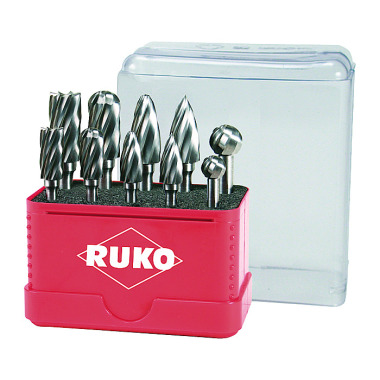 Ruko Jeu de fraises sur tige D.6mm 10pcs.HM ZYA-ST/WRC/SPG/RBF/KUD RUKO 116002