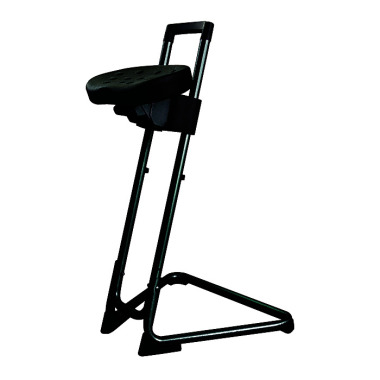 LOKOMA ASSIS-DEBOUT NOIR, HAUTEUR ASSISE-PU RÉGLABLE DE 60 À 85 CM 76.08.0736