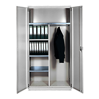 LOKOMA ARMOIRE MAT./PENDERIE MK 1000 3 ÉTAGÈRES, 1 PORTE, 1 TUBE, 1 SÉPARATION. 00.04.2250