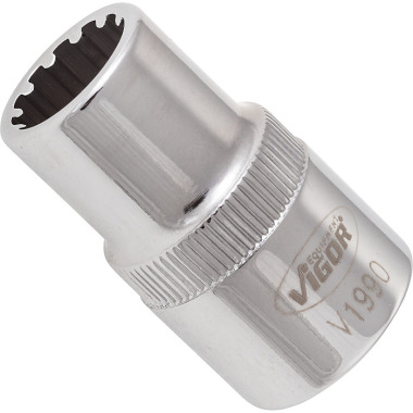 Vigor Insert pour clé à douille multiprofil - Multiprofil - 12 V1990