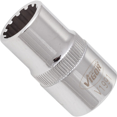 Vigor Insert pour clé à douille multiprofil - Multiprofil - 13 V1991