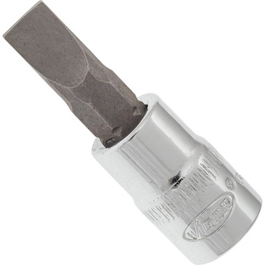 Vigor Embout de tournevis - carré creux 6,3 mm (1/4 pouce) - profil de fente - 1,2 x 6,5 V2597N