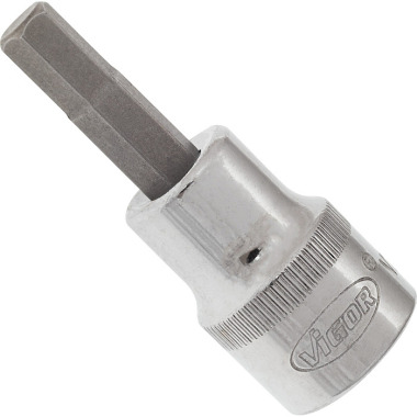 Vigor Embout de tournevis - carré creux 10 mm (3/8 pouce) - profil hexagonal interne - 6 V2282N