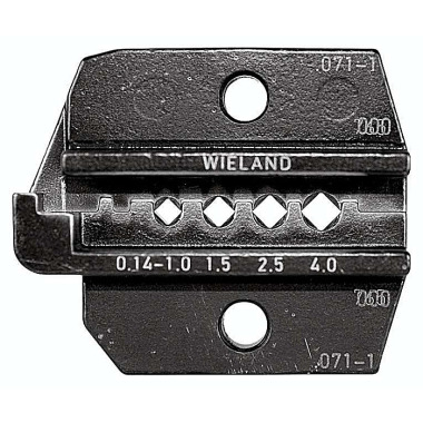 Rennsteig Jeu de matrices de sertissage pour connecteurs Wieland 0,14 - 4,0 mm². 624 071-1 3 0