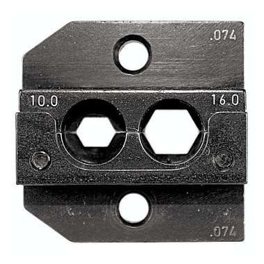 Rennsteig Jeu de matrices de sertissage pour contacts tournés 10,0 / 16,0 mm². 624 074 3 01