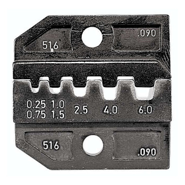 Rennsteig Jeu de matrices de sertissage pour embouts 0,25 - 6,0 mm². 624 090 3 0