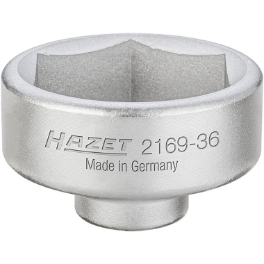 HAZET Clé pour filtre à huile - carré creux 10 mm (3/8 pouce) - profil hexagonal extérieur 2169-36