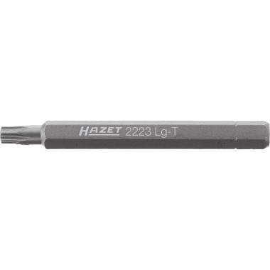 HAZET Embout - six pans plein 6,3 (1/4 pouce) - profil TORX® interne - T25 mm 2223LG-T25