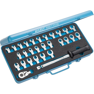 HAZET Coffret d’outils dynamométriques - insert carré 9 x 12 mm - nombre d’outils : 29 6290-1CT/29