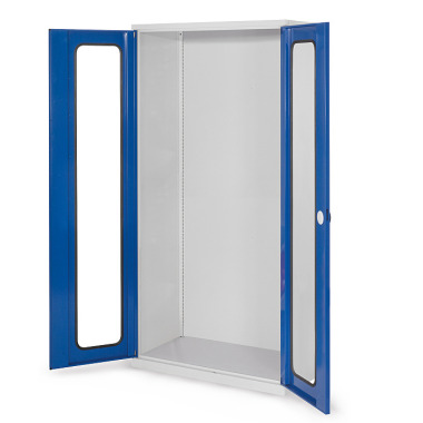 KAPPES System enclosure Empty enclosure Series 500 RAL 7035/5010 H1950 x W1000 x D500 mm window doors. 1251.00.5016