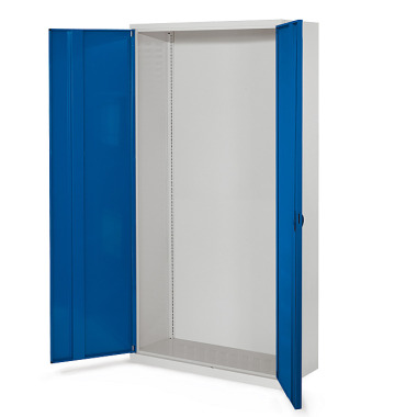 KAPPES Empty system enclosure Series 400 RAL 7035/5010 H1950 x W1000 x D410 mm solid sheet metal doors. 1250.00.1016