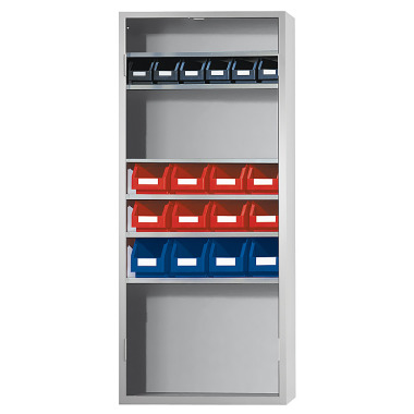 KAPPES Organiser cupboard without doors model 42 1950 x 950 x 400 mm RAL 7035. 4 x size 3 8 x size 4 6 x size 5 included. 1004.03.0013