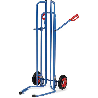 fetra Chariot à pneus avec roulettes de démarrage, roues en caoutchouc plein 250 x 60 mm 2032A