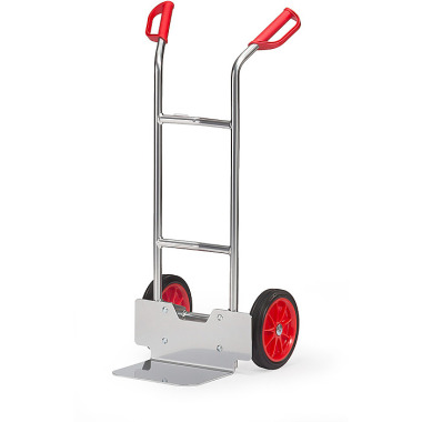 fetra Chariot en aluminium avec roues en caoutchouc plein 260 x 56 mm A1125V