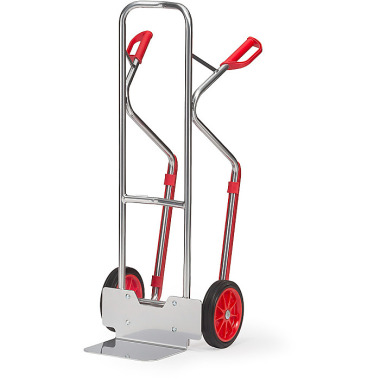 fetra Chariot en aluminium avec roues en caoutchouc plein 260 x 56 mm A1330V