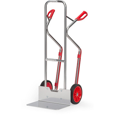 fetra Chariot en aluminium avec roues en caoutchouc plein 260 x 56 mm A1331V