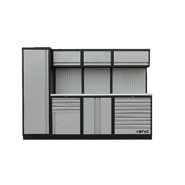 Sonic Armoire murale MSS 2803mm avec plan de travail en acier inoxydable 4731281