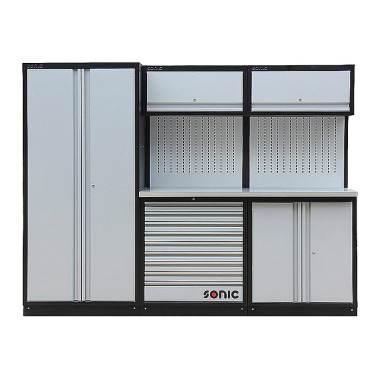 Sonic Armoire murale MSS 2604mm, avec plan de travail extra profond en inox 4731713