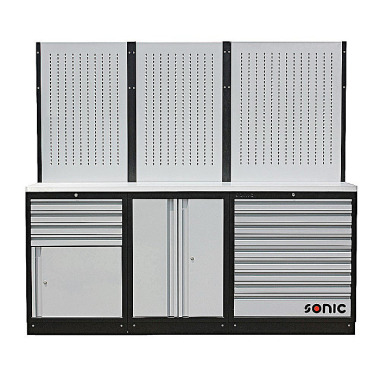 Sonic Armoire murale MSS 2193mm avec plan de travail en inox 4731801