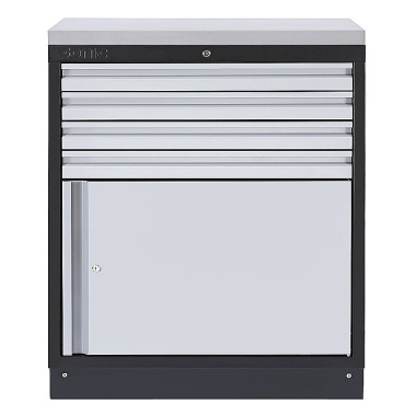 Sonic Armoire MSS 845mm 4 tiroirs et porte sans plan de travail 47379