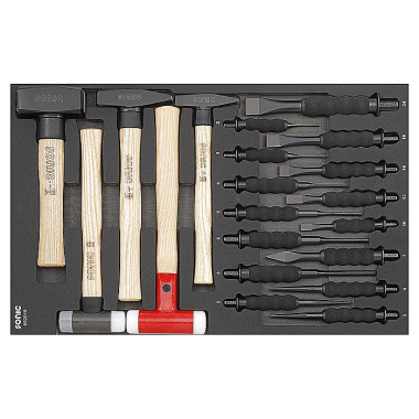 Sonic SFS hammer and chisel set, 20 pieces. (ICON) 602010